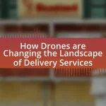 How Drones are Changing the Landscape of Delivery Services