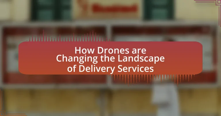 How Drones are Changing the Landscape of Delivery Services