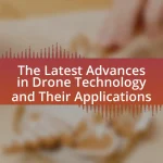 The Latest Advances in Drone Technology and Their Applications