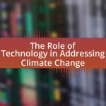 The Role of Technology in Addressing Climate Change