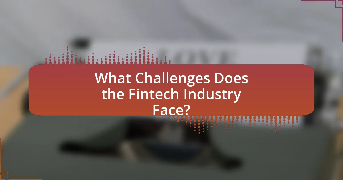 What Challenges Does the Fintech Industry Face?