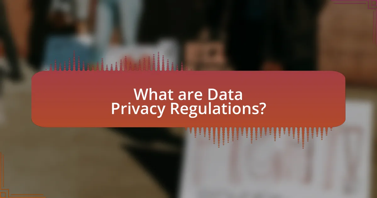 What are Data Privacy Regulations?