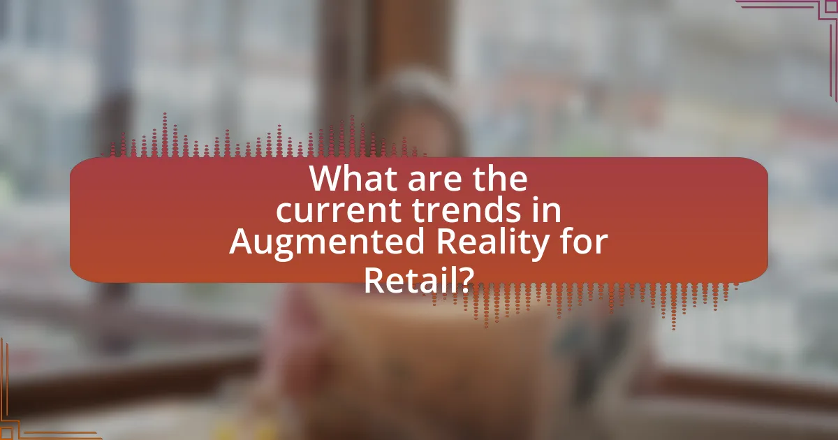 What are the current trends in Augmented Reality for Retail?