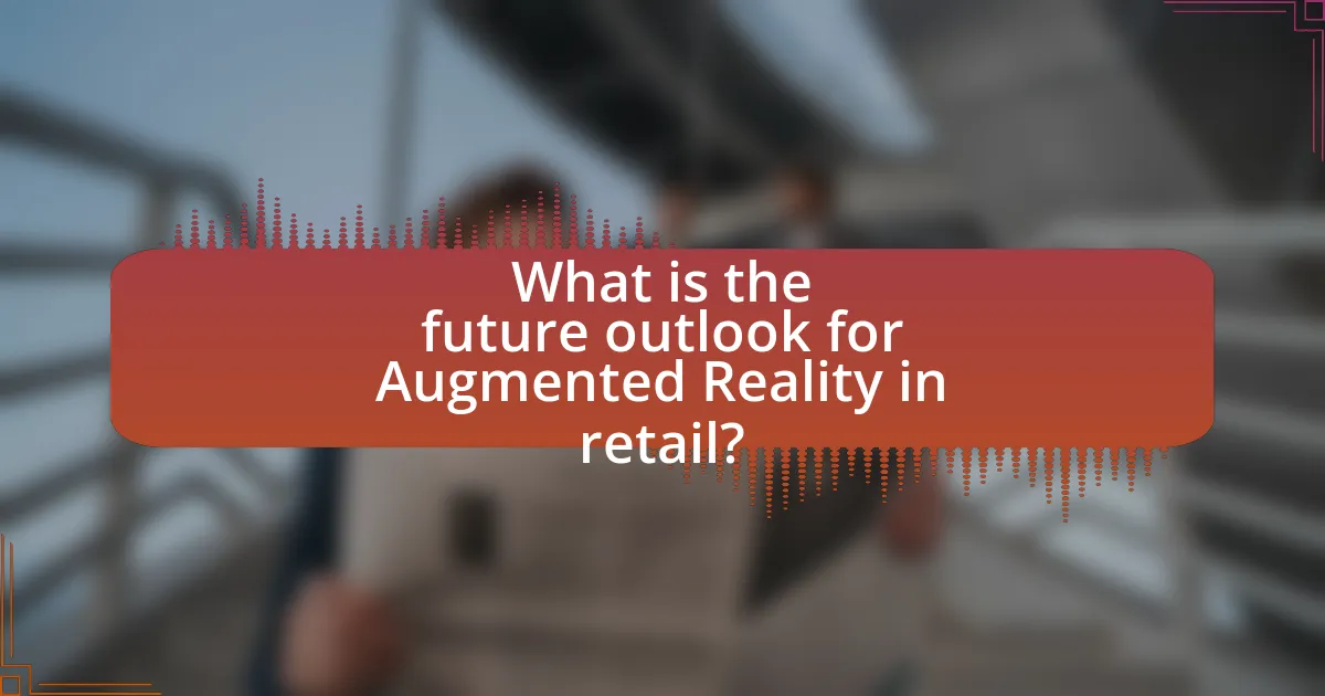 What is the future outlook for Augmented Reality in retail?